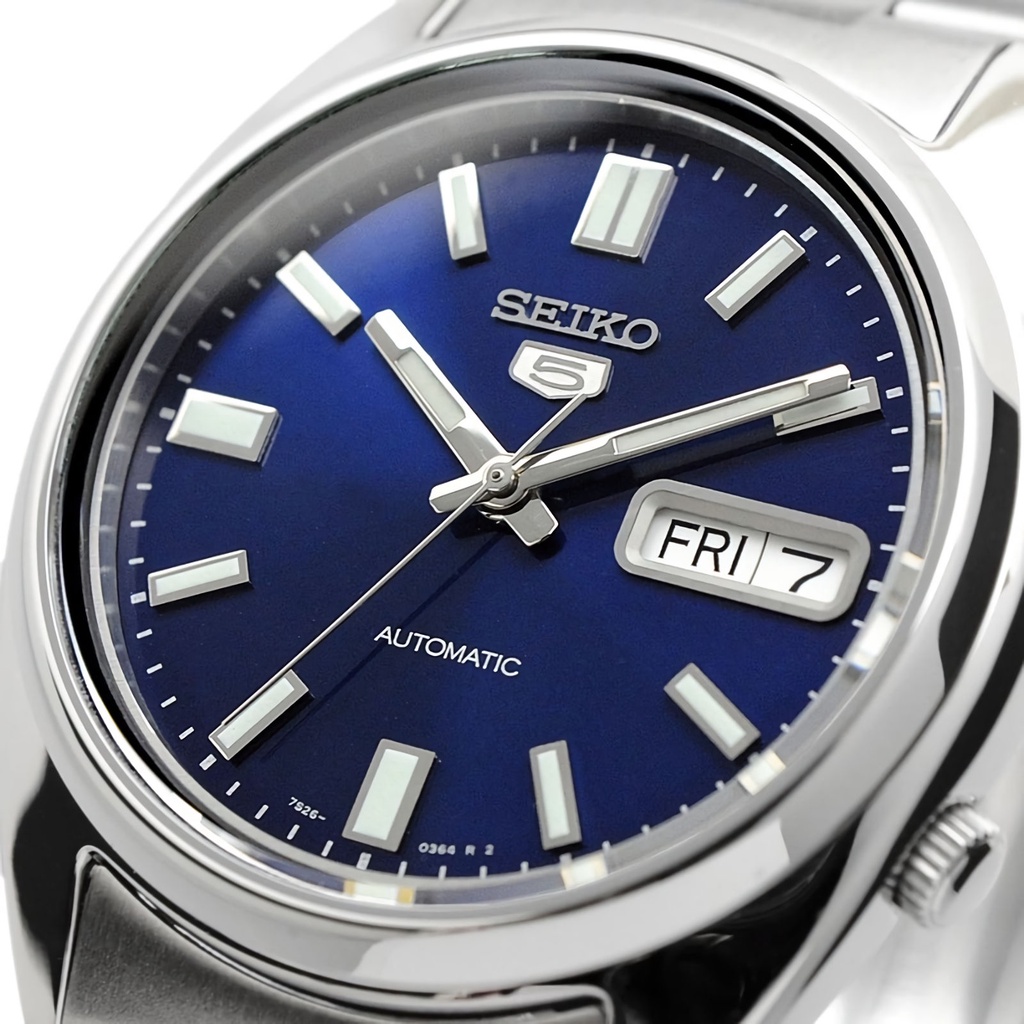 SEIKO 5 SNXS77 SNXS77K1 Automatic 21 Jewels Blue Dial Stainless Steel Men Watch