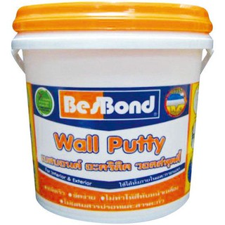 BESBOND 1.5KG WHITE WALL PUTTY อะคริลิก อุดโป๊ว BESBOND 1.5KG ขาว หมั่นโป๊ว เคมีภัณฑ์ก่อสร้าง วัสดุก่อสร้าง BESBOND 1.5K