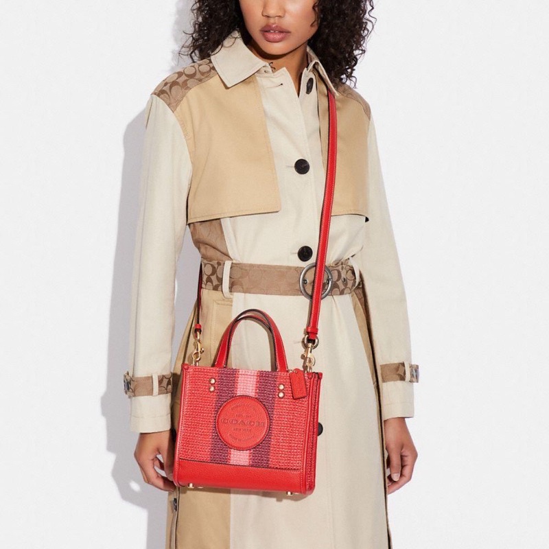 🐎C0ACH COLLECTION 🐎 🇵🇭ONHAND🇵🇭 DEMPSEY TOTE 22 พร้อม COACH PATCH ‼️