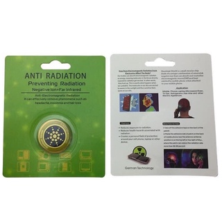 เหรียญป้องกันรังสี Anti Radiation ป้องกันรังสีจากเครื่องมือสื่อสาร และอุปกรณ์ไฟฟ้า ป้องกันคลื่นโทรศัพท์ เครื่องใช้ไฟฟ้า