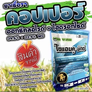 ไซแอมคู-มิกซ์ คอปเปอร์ออกซีคลอไรด์ + คอปเปอร์ไฮดรอกไซด์ 24.6%+22.9% 1 Kg. ฟังกูราน สูตรเย็น เชื้อราแคงเกอร์ ราดำ