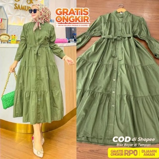 Semidress NAIRA MIDI DRESS MUSLIM ชุดเดรส ผ้าฝ้ายเรยอน สําหรับผู้หญิง 2022