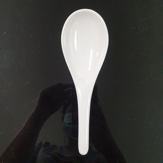 คละโลโก้ ทัพพีเมลามีน ตักข้าว สีขาว ทนร้อน100องศา รับประกันค…