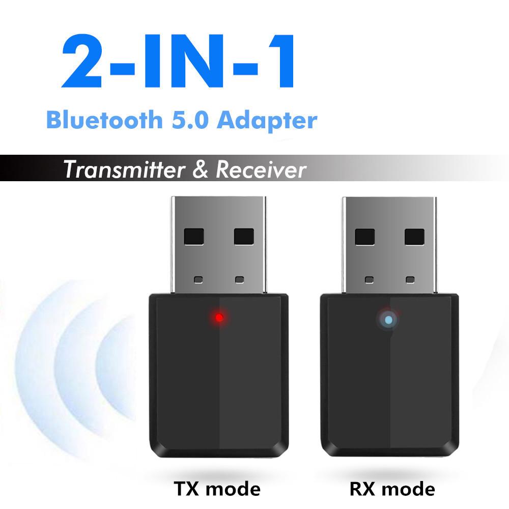 2 in 1 Bluetooth Receiver อะแดปเตอร์รับส่งสัญญาณบลูทูธ 5.0 3.5 มม.