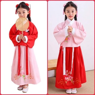 ชุดจีนโบราณ hanfu เด็กหญิง พร้อมส่ง