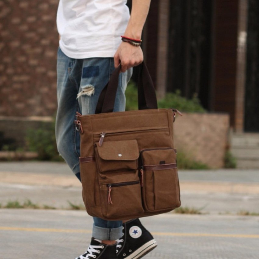 โค้ดลด 100 ในไลฟ์ รุ่น UP100 กระเป๋าสะพายข้าง ผู้ชาย ผู้หญิง หรือถือ ใส่ note book ได้ สะพายไหล่ แฟชั่น เกาหลี ญี่ปุ่น