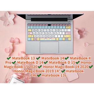 ฟิล์มติดแป้นพิมพ์ สําหรับแล็ปท็อป Huawei Matebook14 Honor Matebook 14s Matebook 13s Matebook D 14 D15 Matebook 13