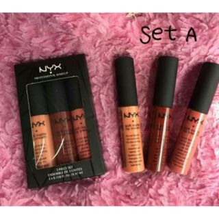 💗 NYX 3 สี
กลอสเนื้อแมท เซ็ต 3 สี -- มี 3 เบอร์