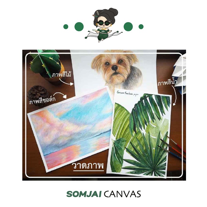 Canson แคนสัน FINE FACE สมุดวาดเขียน ชนิดหยาบ หนา 190 แกรม ขนาด A3 รุ่น 600693