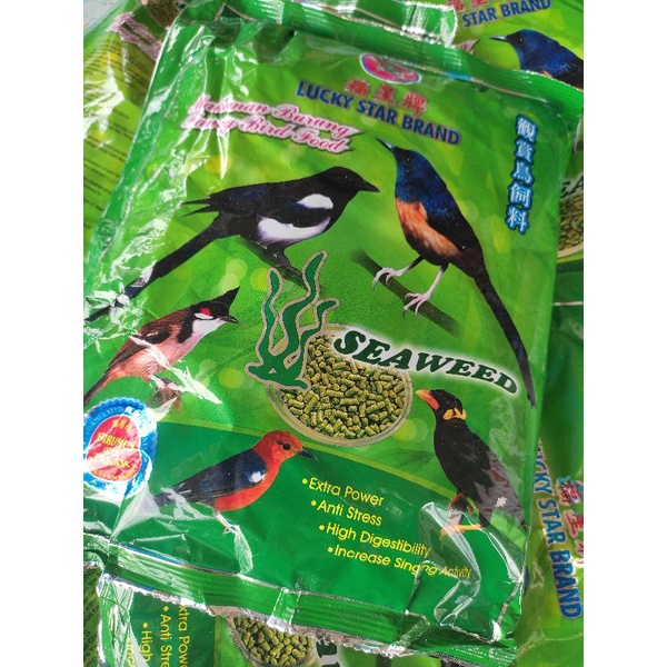 อาหารนกป่า Lucky star brand ลักกี้สาหร่าย