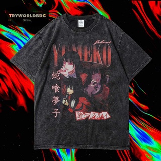 เสื้อยืดแขนสั้น ขนาดใหญ่ พิมพ์ลาย YUMEKO JABAMI สําหรับผู้ชายสามารถปรับแต่งได้