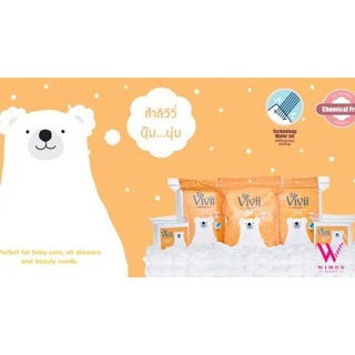 Vivii pure cotton 100% วีวี่ สำลีแผ่น สำลีก้อน