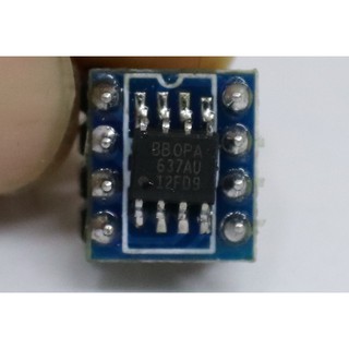 Single OP-AMP ออปแอมป์ OPA637AU เป็นแบบSMD (ขายเป็นเซ็ต ออปแอมป์2ตัว+ตัวแปลง Single เป็น Dual) ของแท้ พร้อมส่ง