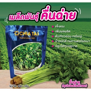 เมล็ดพันธุ์คื่นฉ่ายซุปเปอร์โพธิ์ทอง ขนาด 400 กรัม