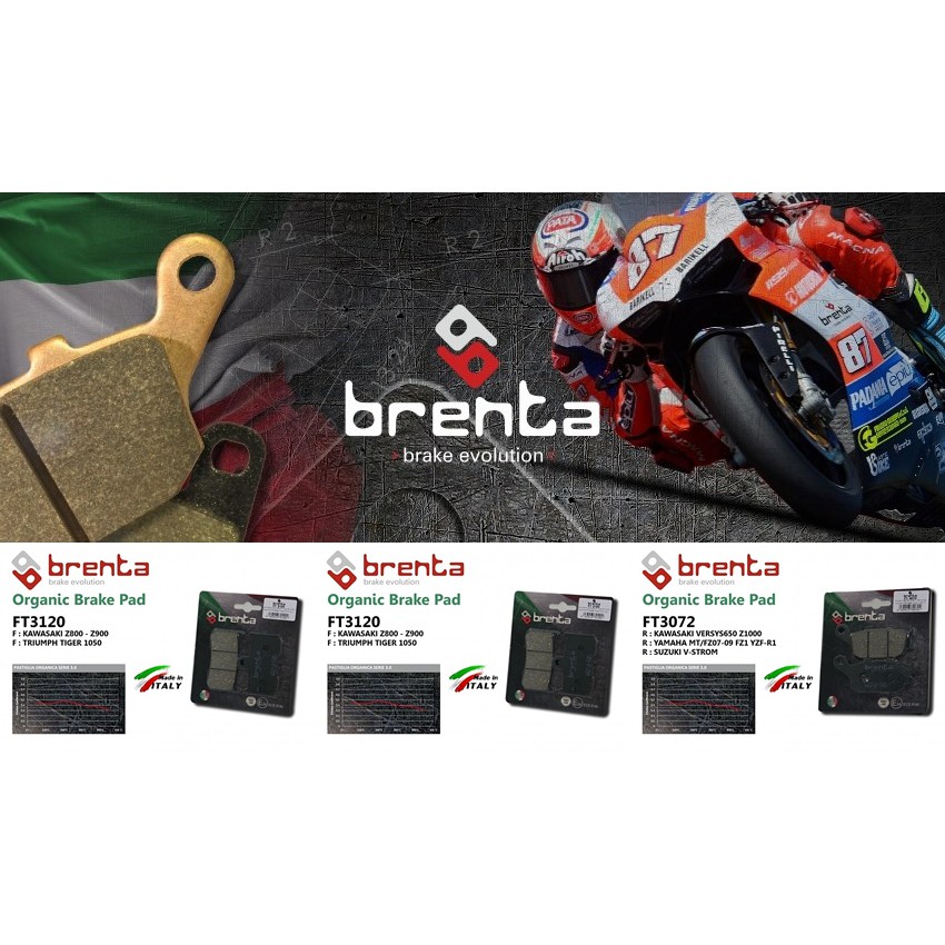 ผ้าเบรค BRENTA สำหรับ Suzuki GSX - S750 (2017)