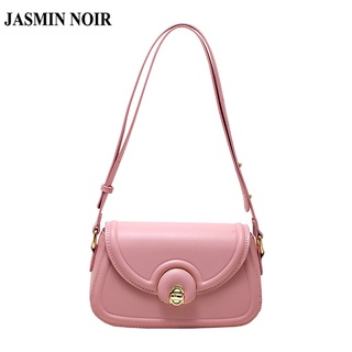 Jasmin NOIR กระเป๋าสะพายข้าง หนัง PU มีตัวล็อค สําหรับผู้หญิง