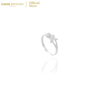 Louis Montini (Jewelry) Sterling Silver 925 Ring แหวนเงินแท้ 92.5% แหวนผู้หญิง รูปกุหลาบ LJRG03