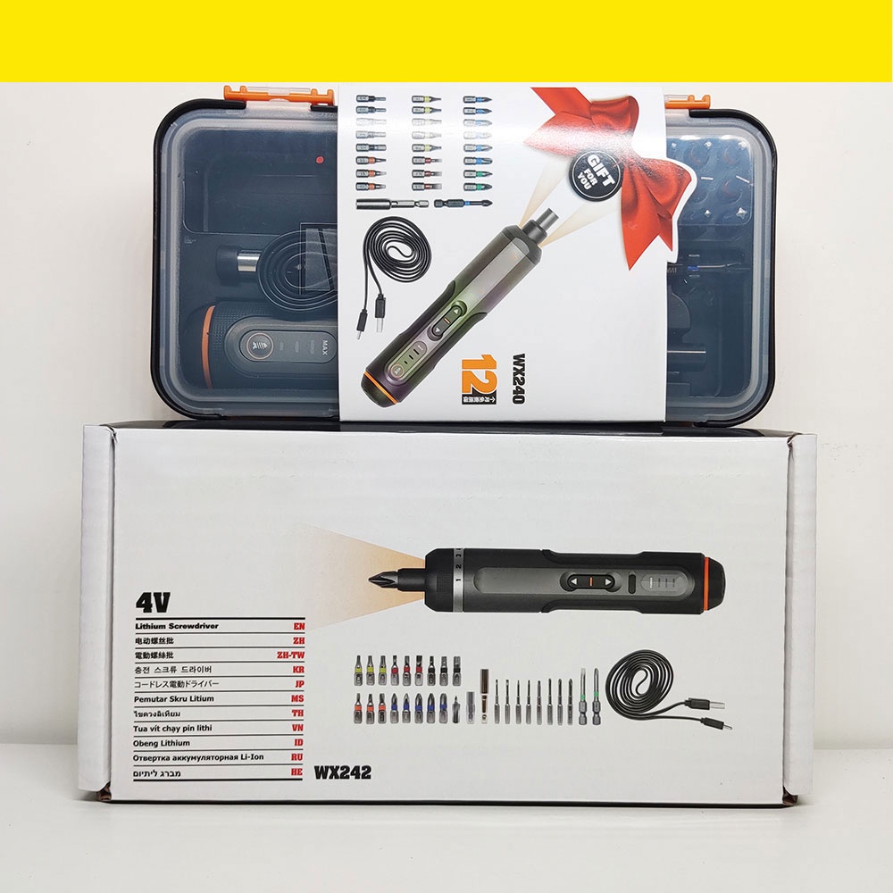 WX240 Electric Screwdriver Portable WX242 Rechargeable Automatic Screwdriver Power Tool Multifunctio