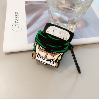 เคสหูฟัง ลายการ์ตูนอนิเมะวันพีช Roronoa Zoro สําหรับ Airpods