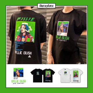 ส่งฟรี | เสื้อยืดคอกลมแขนสั้น เสื้อยืดลาย 𝗕𝗜𝗟𝗟𝗜𝗘 𝗘𝗜𝗟𝗜𝗦𝗛 Billie เสื้อยืดOversize  เสื้อยืดผู้ชาย Hiphop | BadCompany