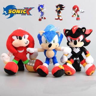 30cm Soft Cute Black Blue Super Sonic Mouse Plush Dolls Toy for Children Gifts