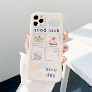 🌼893-2 เคส ลายแฟชั่น เคส มือถือ แฟชั่น น่ารัก 4ฉาก ขาว