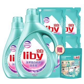 ◕[ของขวัญ 5 เม็ด] น้ำยาซักผ้า Liby Natural Bright สีขาว 10 กก. โฟมต่ำ ฟอกง่าย ขจัดคราบลึก FCL