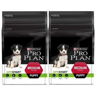 Pro Plan Medium Puppy Food Complete Formula 2.5 kg (2 bags) อาหารลูกสุนัข พันธุ์กลาง อายุหลังหย่านม-2ปี