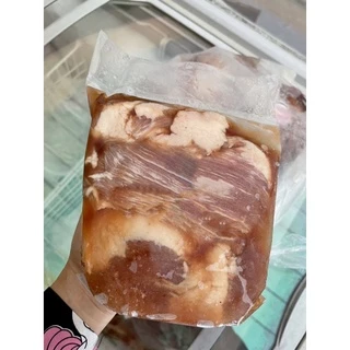 คอหมูย่าง หมักพร้อมทาน (4-500g.) พร้อมส่ง 🐷 🏆ราคาดีมาก รับตรงโรงงานผลิต💥 คอหมูหมัก คอหมู หมูย่าง 🚛เหมาค่าส่ง ฟรีกล่อง