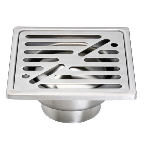 CT651Z2P(HM) ตะแกรงกันกลิ่นสเตนเลสเหลี่ยมติดตั้งกับท่อพีวีซีขนาด 2 นิ้ว (หน้าแปลน 4 นิ้ว)