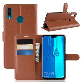 กรณี Casing Phone For Huawei Y9 2019 Pu Leather Flip Phone Case เคสหนัง เคสมือถือ