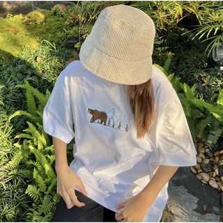 เสื้อยืดโอเวอร์ไซส์🔥 [ ซื้อ 2 เพิ่ม 5% ] SALE !!! THE MOUNN BEAR - เสื้อปักลายหมี ทรง OVERSIZE 🔥S-4XL