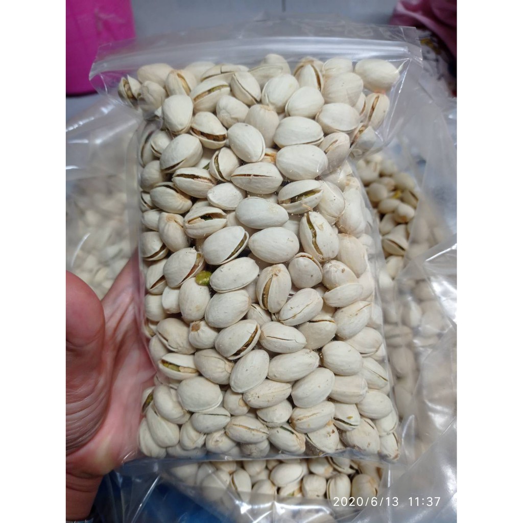 ถั่วพิสตาชิโอ อบเกลือ (อเมริกา) แบ่งบรรจุ 500 กรัม / g-Roasted Salted Pistachio. (Products of China)