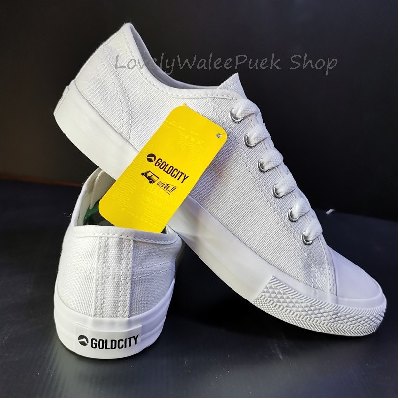 GoldCity1207-๑/๒ รองเท้าผ้าใบแฟชั่นใส่ทนใส่ดี มีหลายสี พื้นนุ่ม (พร้อมส่ง!) Size 35-47มี19สี