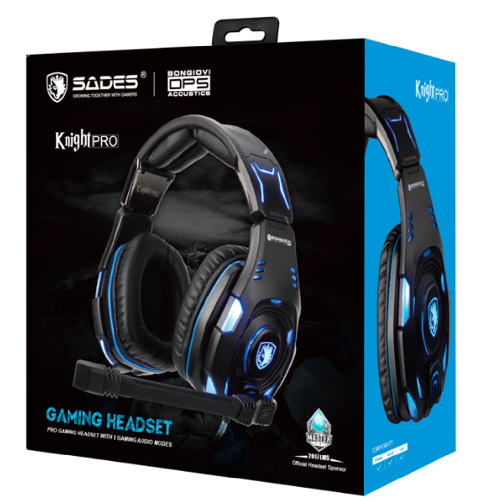HEADSET (7.1) SADES Knight Pro (Black)