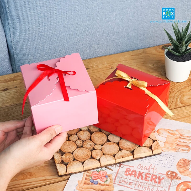 Goodboxpack علب هدايا بشريطة 10×10×7 سم (20 علبة) — صورة 4