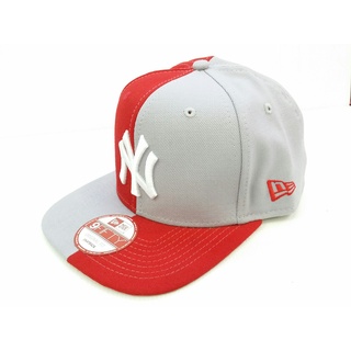 ของแท้ 100% NEW NY ERA 9FIFTY Cap Hat ORINAL FIT SNAPBACK  950 DOUBLE SPLIT EM GREY RED NY หมวก US Imported