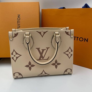 #louisvuitton #onthego #theleather เกรด vip Size 10นิ้ว อุปกรณ์ full box set