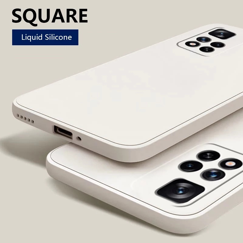 ลูกอมขอบตรงเคสซิลิโคนกันกระแทก Redmi 10 9 8 9T 9A 9C K40 K30 K20 Pro 4G 5G 2021