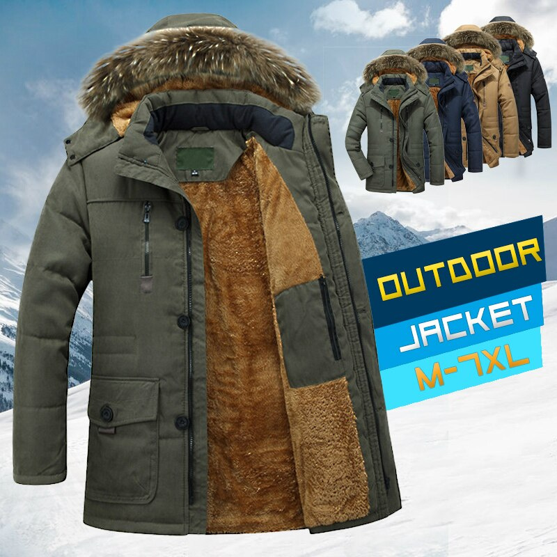 mens coats with fur hood cheap