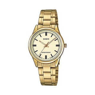 Casio STANDARDนาฬิกาสุภาพสตรี Stainless Steel Strap รุ่น
LTP-V005G-9AUDF - Gold