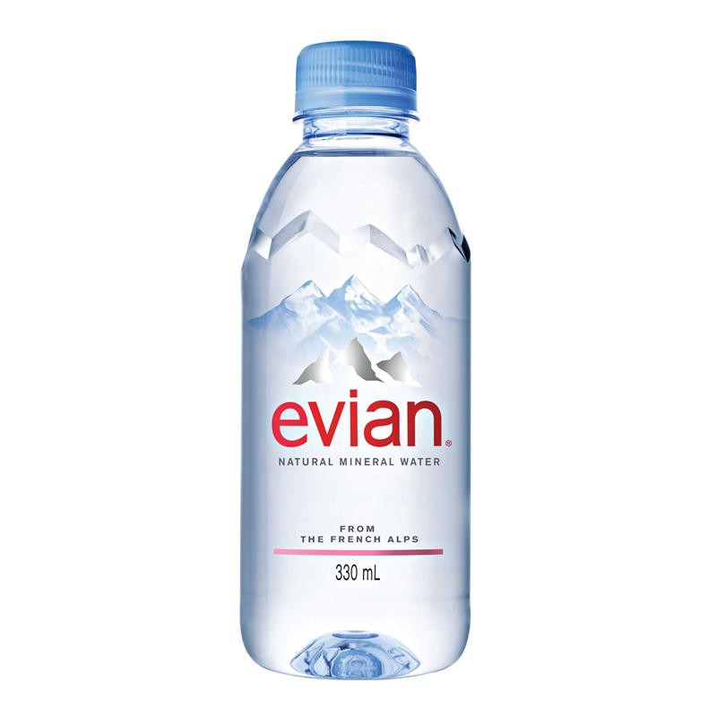 น้ำแร่ธรรมชาติ 330 มล. เอเวียง 330 ml of natural mineral water, Evian