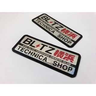 สติ๊กเกอร์ BLITZ Racing Japan JDM Sticker [2ชิ้น] Car สติกเกอร์ ฟอยล์ สะท้อนแสง แต่งรถ ติดรถ ติดกระจก รถยนต์ รถกระบะ