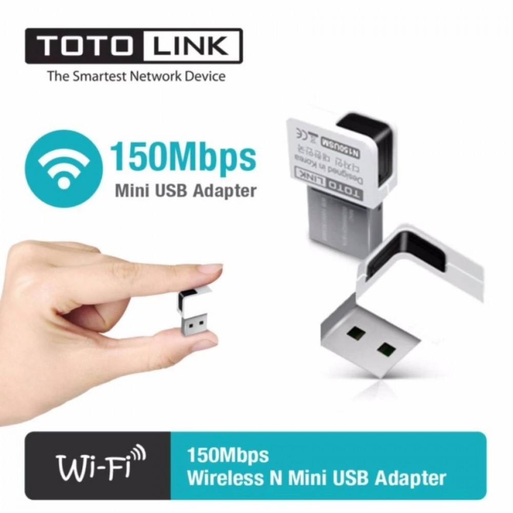 TOTOLINK (N150USM) 150Mbps Wireless N Mini USB Adapter