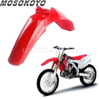 MD-สีแดงวิบากบังโคลนหน้ายามสกปรกหลุมจักรยานบังโคลนปกคลุมสำหรับฮอนด้า CRF450R CRF 450 R 2013. 2016 CRF250R CRF 250 R 2014