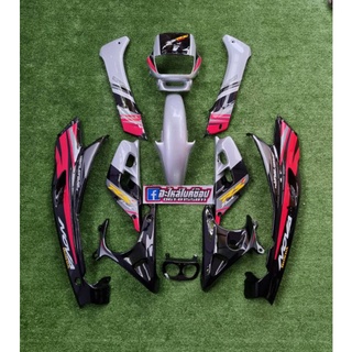 ชุดสี แดชตัวเก่า Dash125 เทา-ดำ(พร้อมติดสติกเกอร์) จำนวน 11ชิ้น
