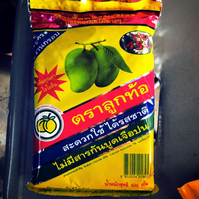 หัวเชื้อดองมะม่วงและดองผลไม้ต่างๆ ตราลูกท้อ สูตรหวานกรอบ ขนาด 600 กรัม