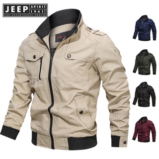 JEEP SPIRIT 1941 ESTD [พร้อมส่ง] เสื้อแจ็กเก็ต เครื่องแบบทหาร สําหรับผู้ชาย