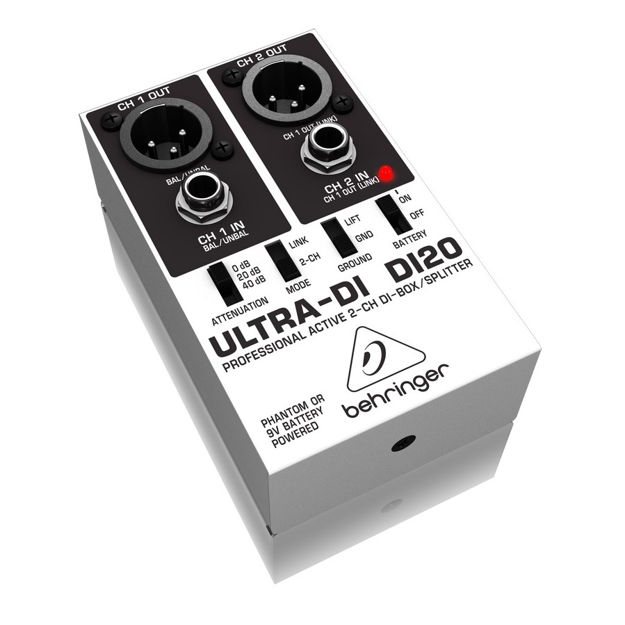 Behringer Ultra DI20 กล่องแปลงสัญญาณ di box สเตอริโอ แอคทีฟ