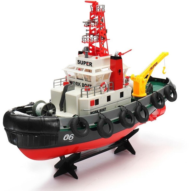 เรือลากจูงบังคับ เรือกู้ภัยบังคับ Work Boat RC No.3810 By Heng Long เรือบังคับ ขนาดใหญ่ พร้อมเล่น ระ